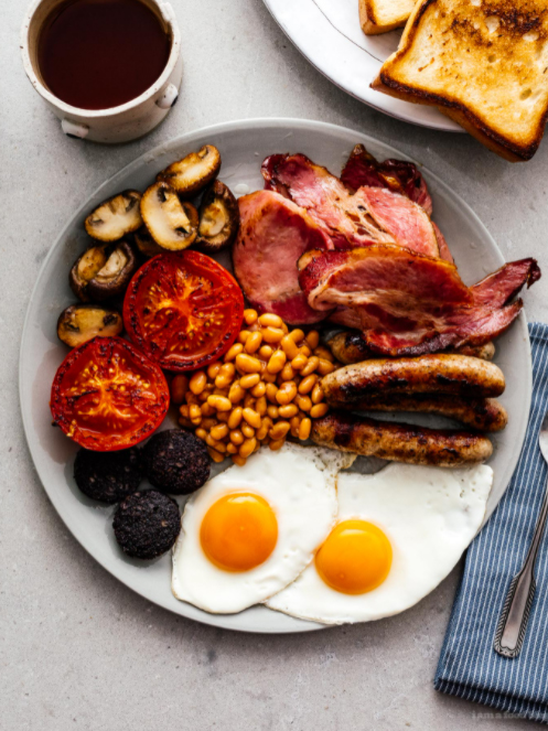 Full English breakfast served on site
